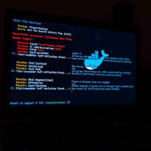 Blog post thumbnail showing a screen with Docker error messages
